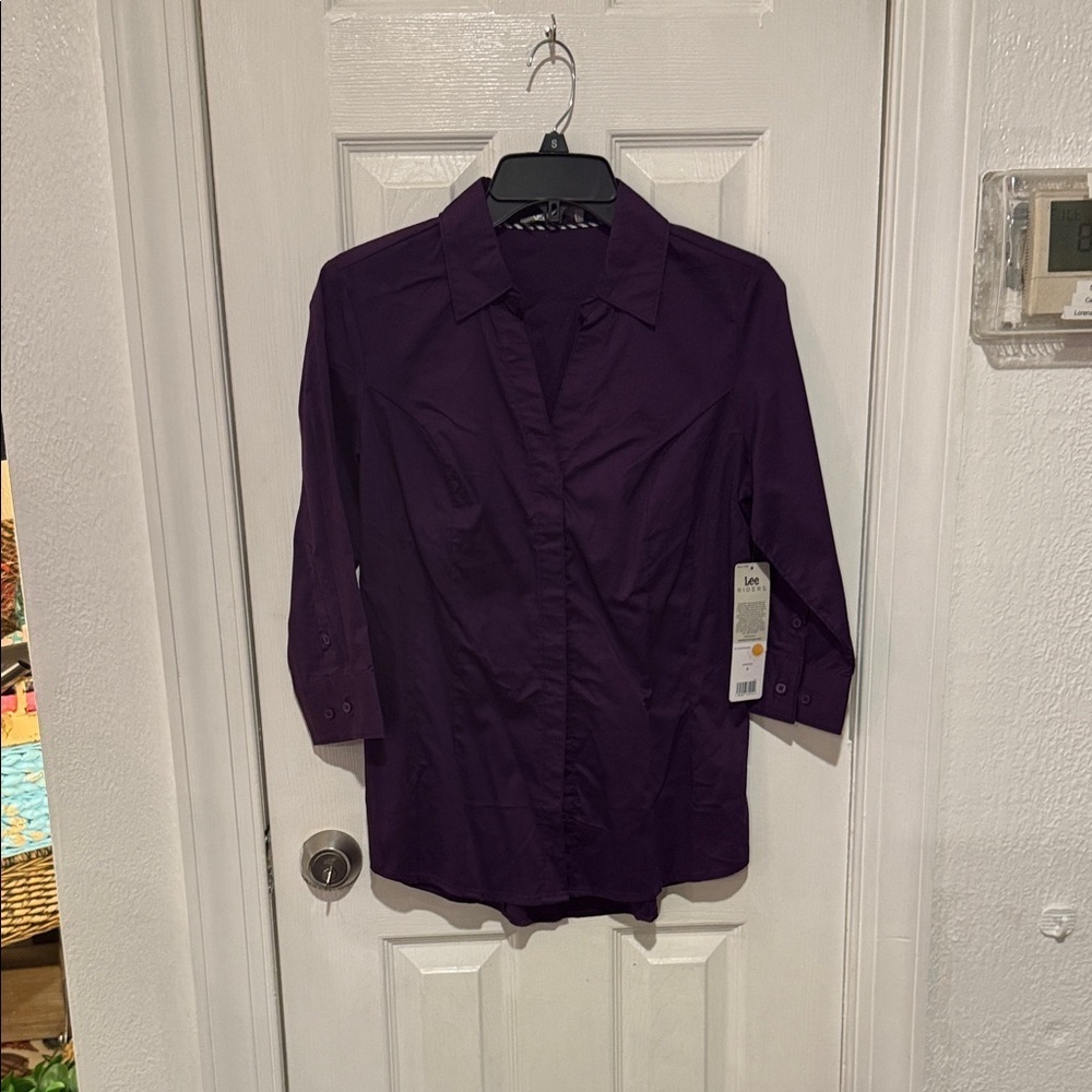 Lee Women's Deep Purple Button-Down Shirt